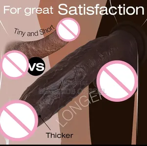Gode en Silicone Noire Extra Long