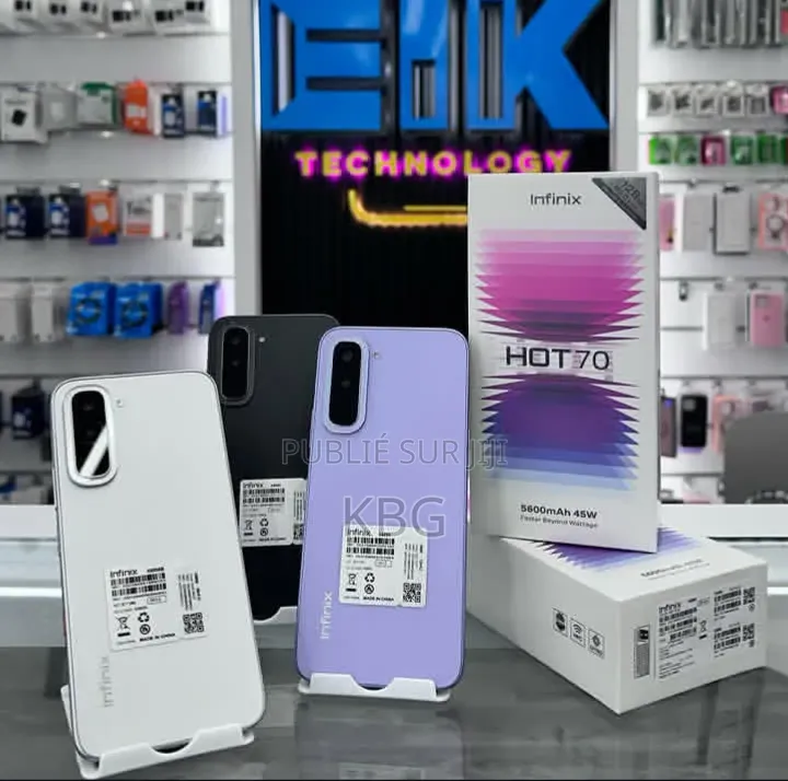 Nouveau Infinix Hot 70 128 GB Blanc