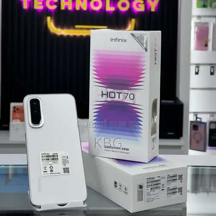 Nouveau Infinix Hot 70 128 GB Blanc