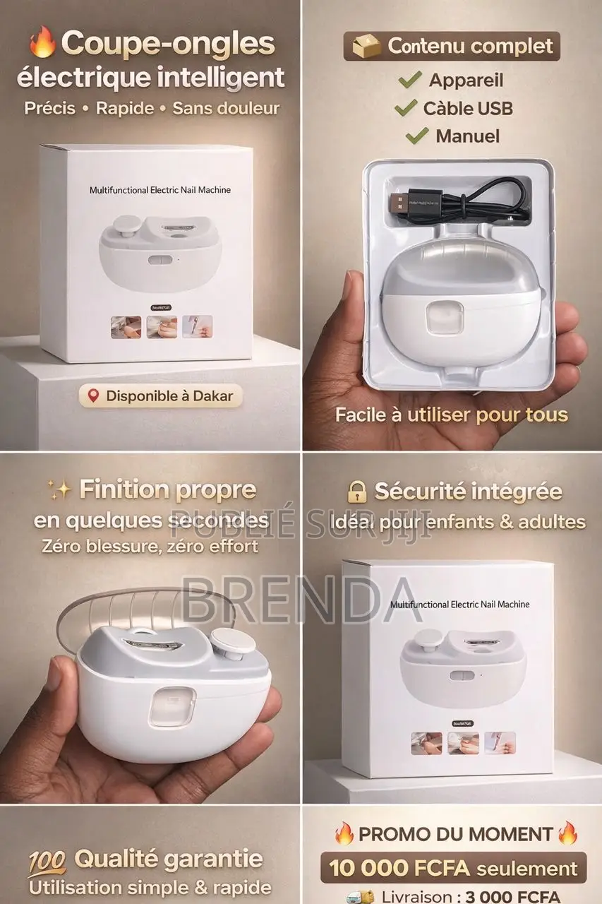 Coupe-Ongles Électrique Intelligent Rechargeable