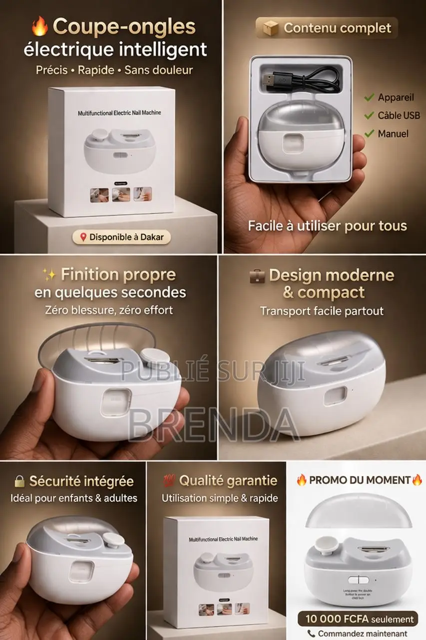 Coupe-Ongles Électrique Intelligent Rechargeable