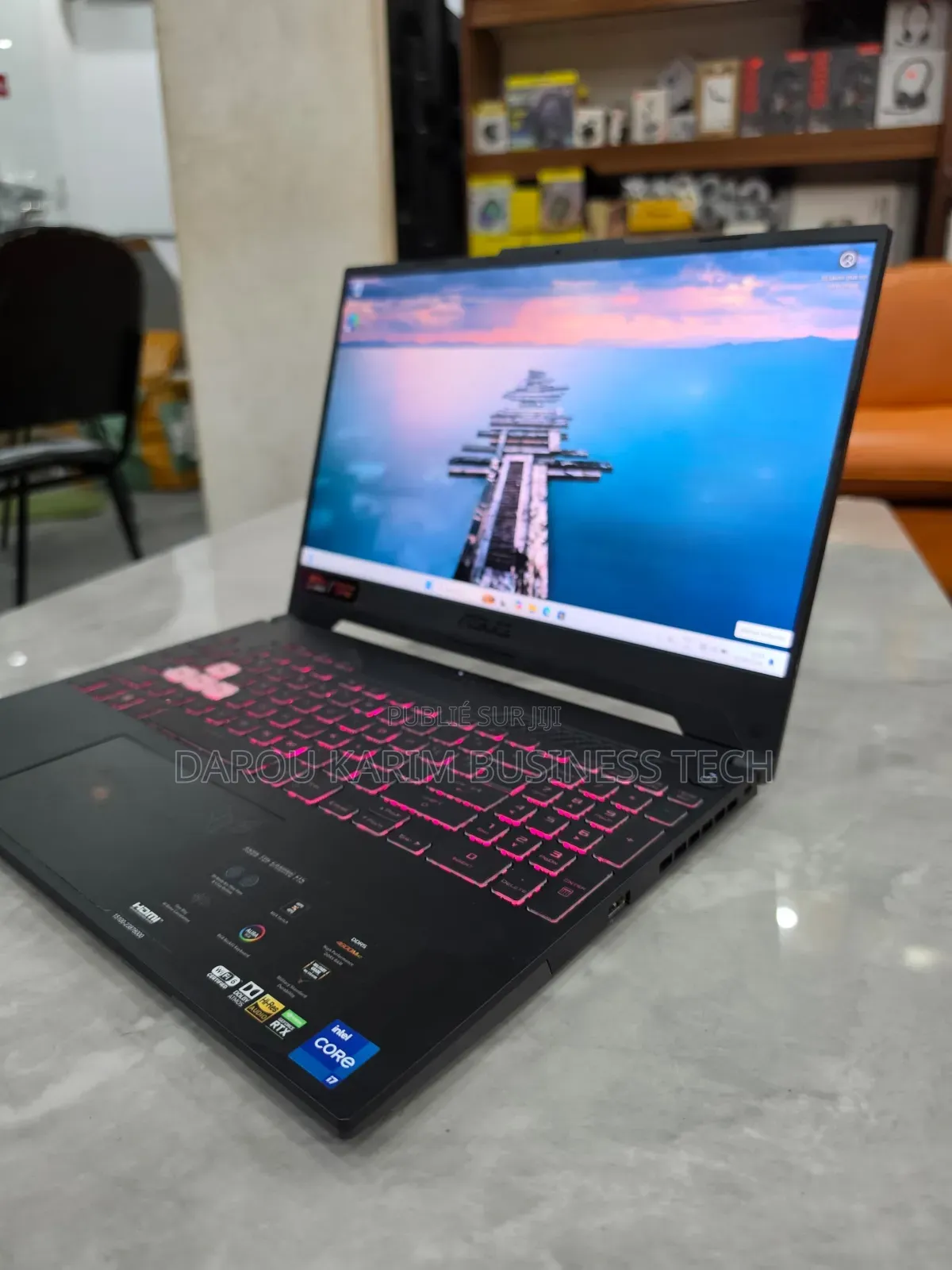 Nouveau Ordinateur portable Asus TUF Dash F15 16GB Intel Core i7 SSD 1T