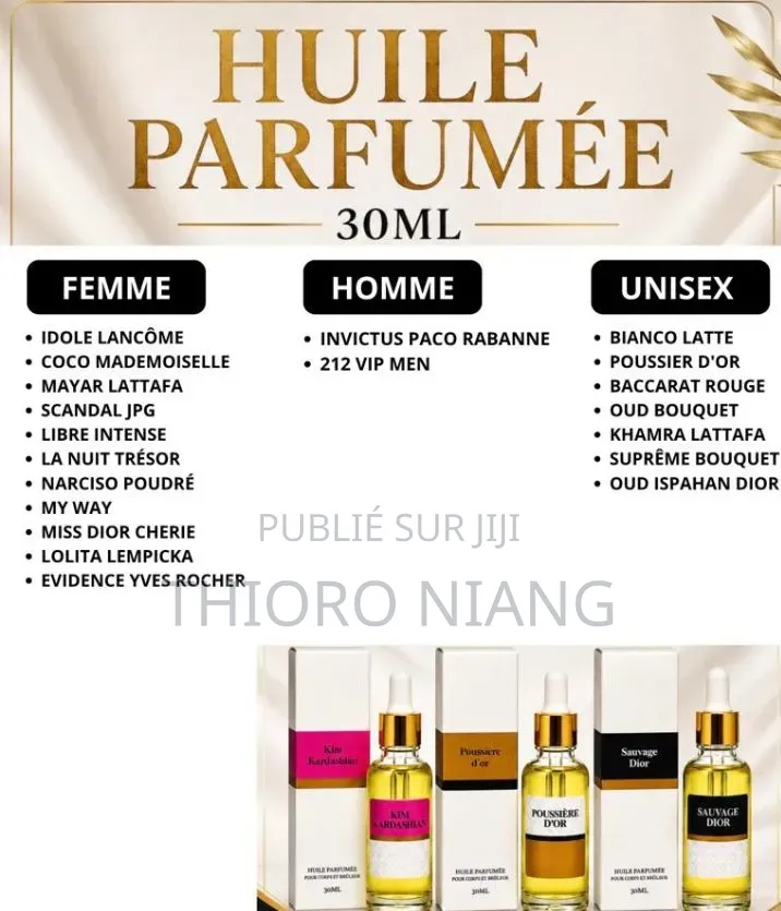 Huile Parfumée Sans Alcool Pour Corps Et Diffuseur