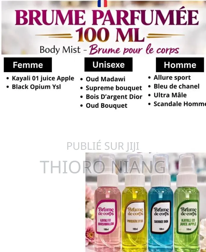 Huile Parfumée Sans Alcool Pour Corps Et Diffuseur