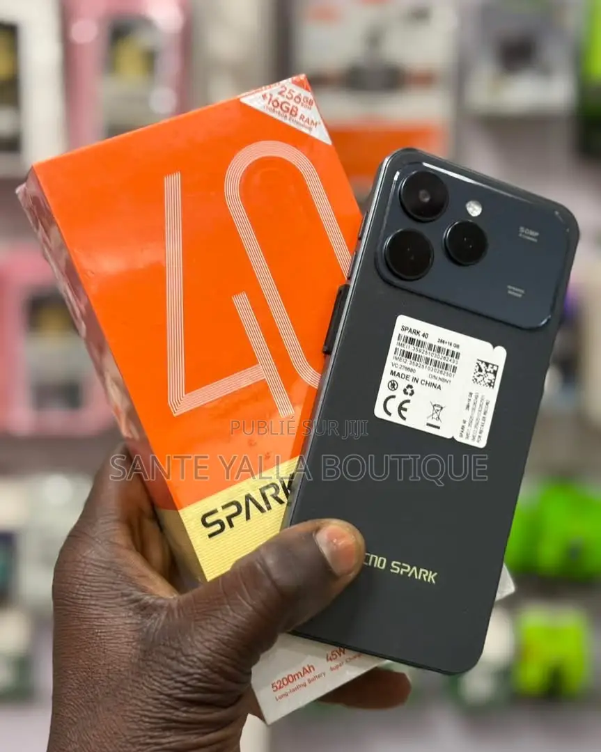 Nouveau Tecno Spark 40 256 GB Noir