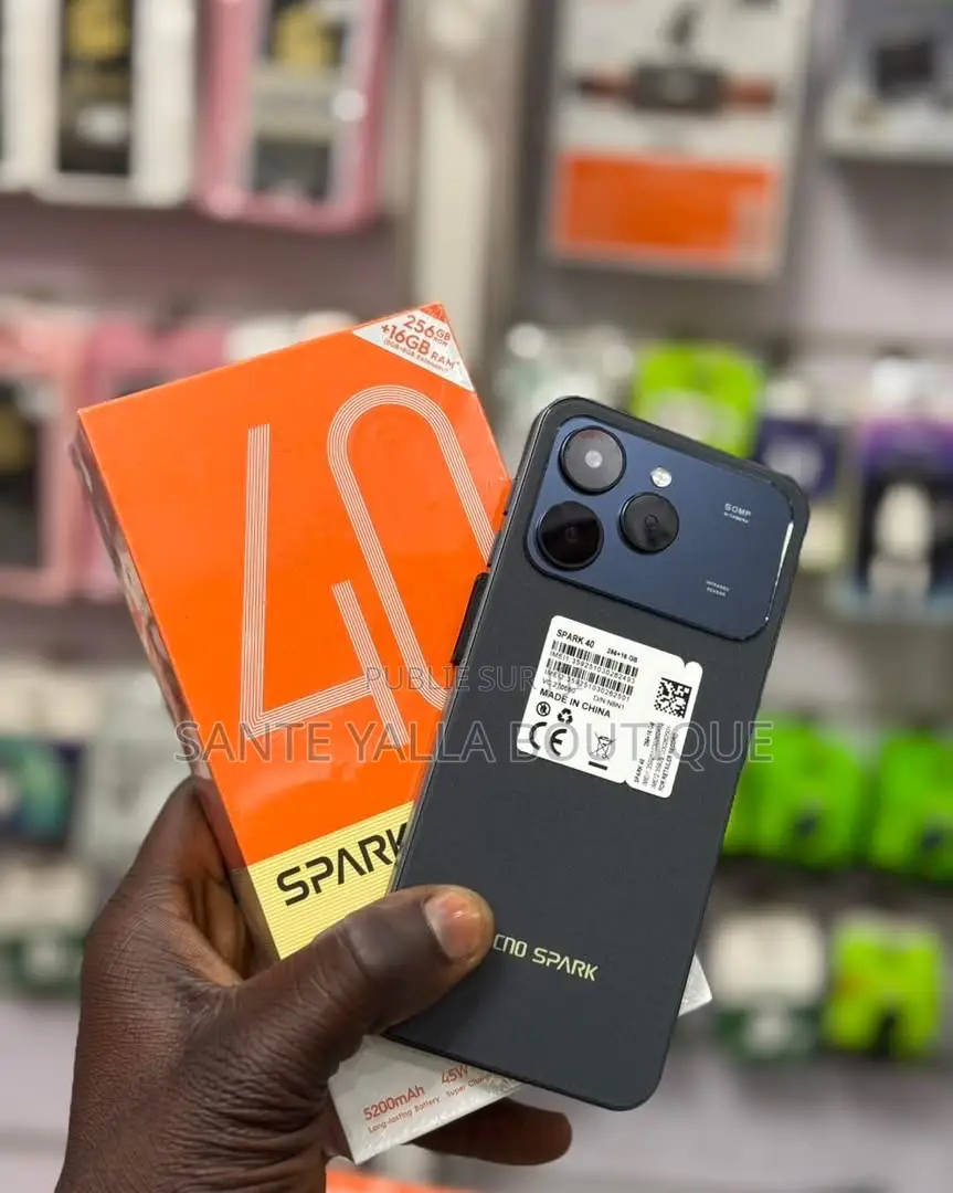 Nouveau Tecno Spark 40 256 GB Noir