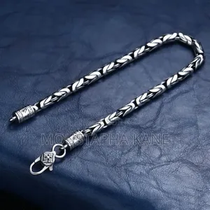 Bracelet Unisexe Plaqué Argent Mode Serpent Inoxydable