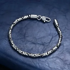 Bracelet Unisexe Plaqué Argent Mode Serpent Inoxydable