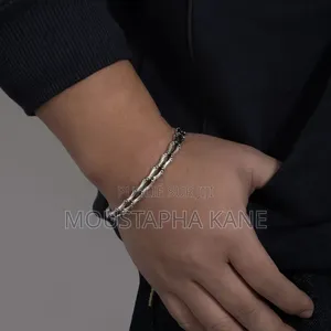 Bracelet Unisexe Argenté Inoxydable