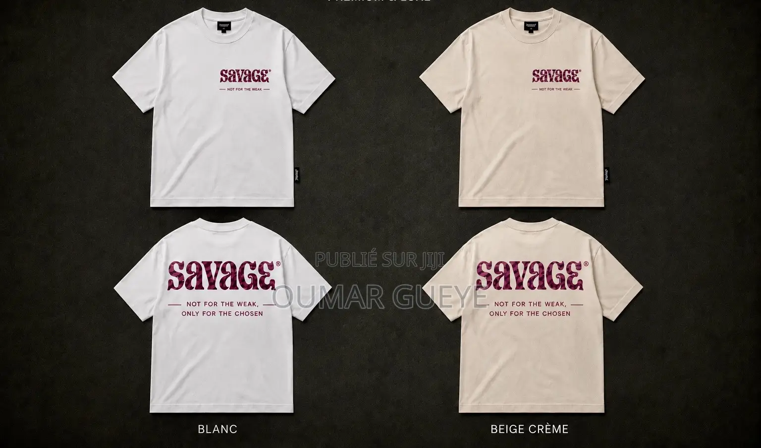 Tshirt Marque « Savage »
