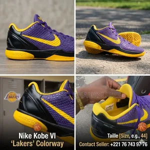 Titre : Nike Kobe Vi 'Lakers' – Édition Limitée