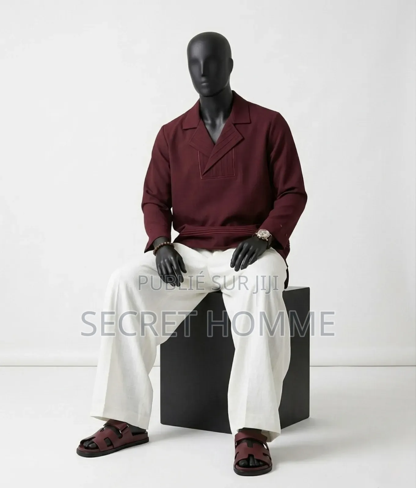 Tenue Homme Premium — Chemise Bordeaux