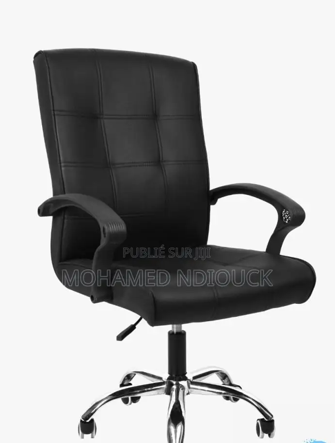 Chaise De Bureau Ergonomique en Similicuir À Dossier Haut