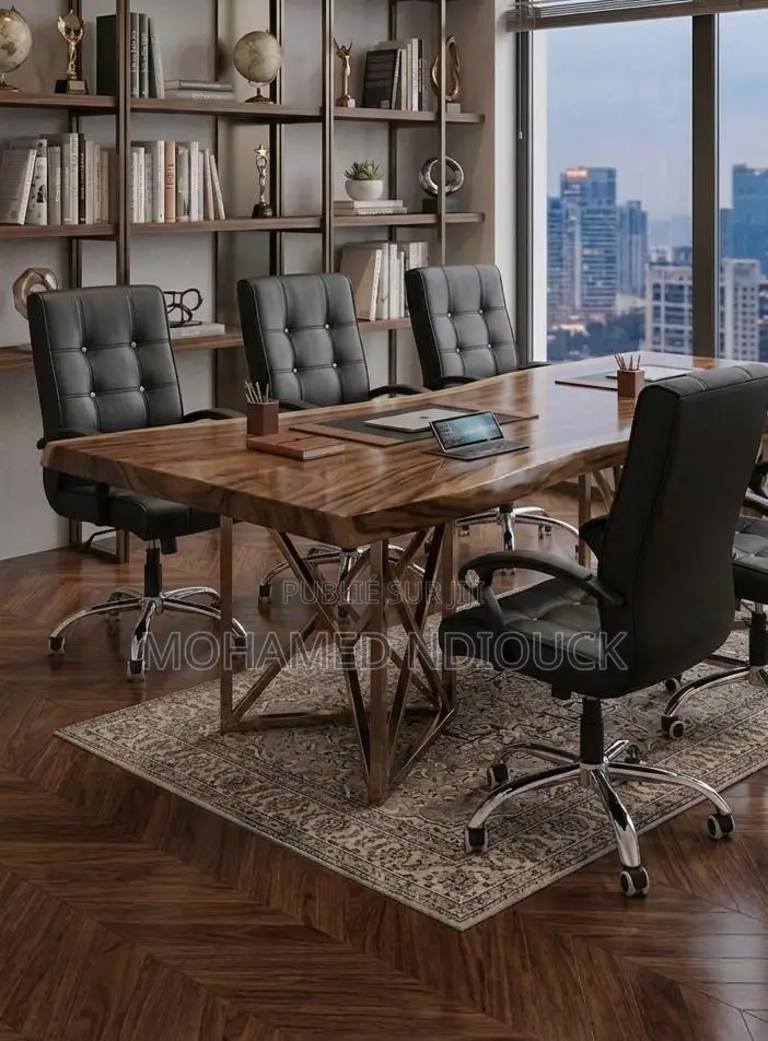 Chaise De Bureau Ergonomique en Similicuir À Dossier Haut