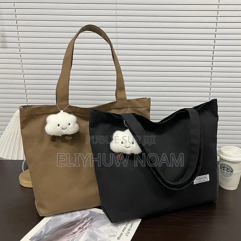 Tote Bag en Toile Avec Fermeture