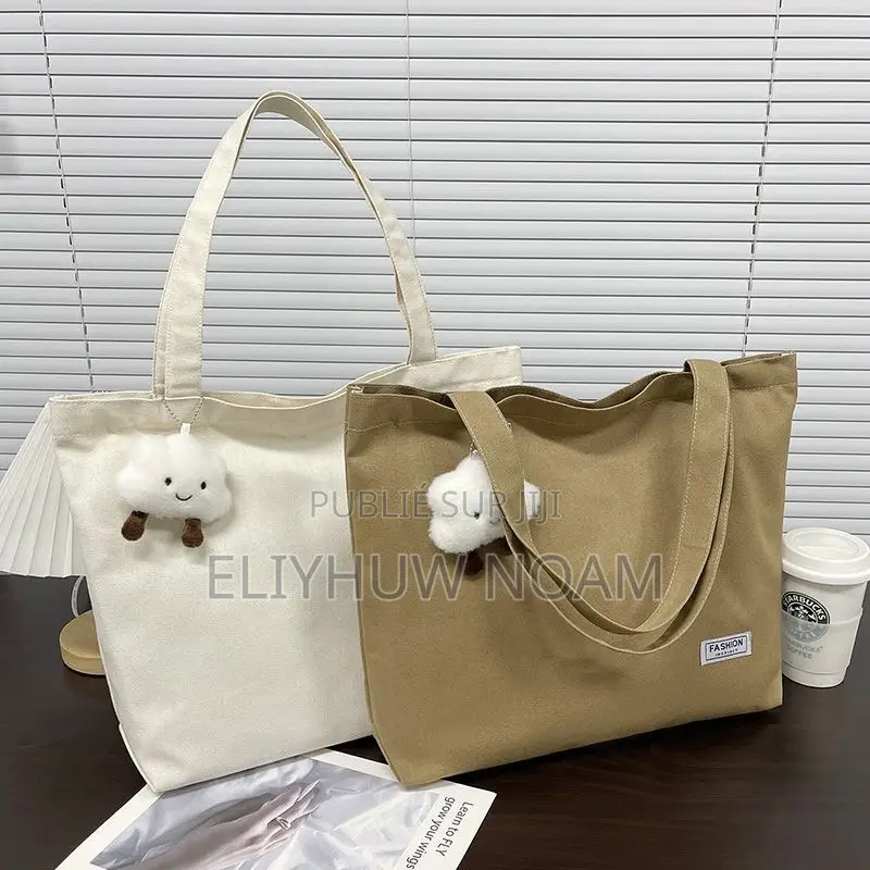 Tote Bag en Toile Avec Fermeture