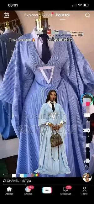 Chemise Cravate Et Boubou Femme