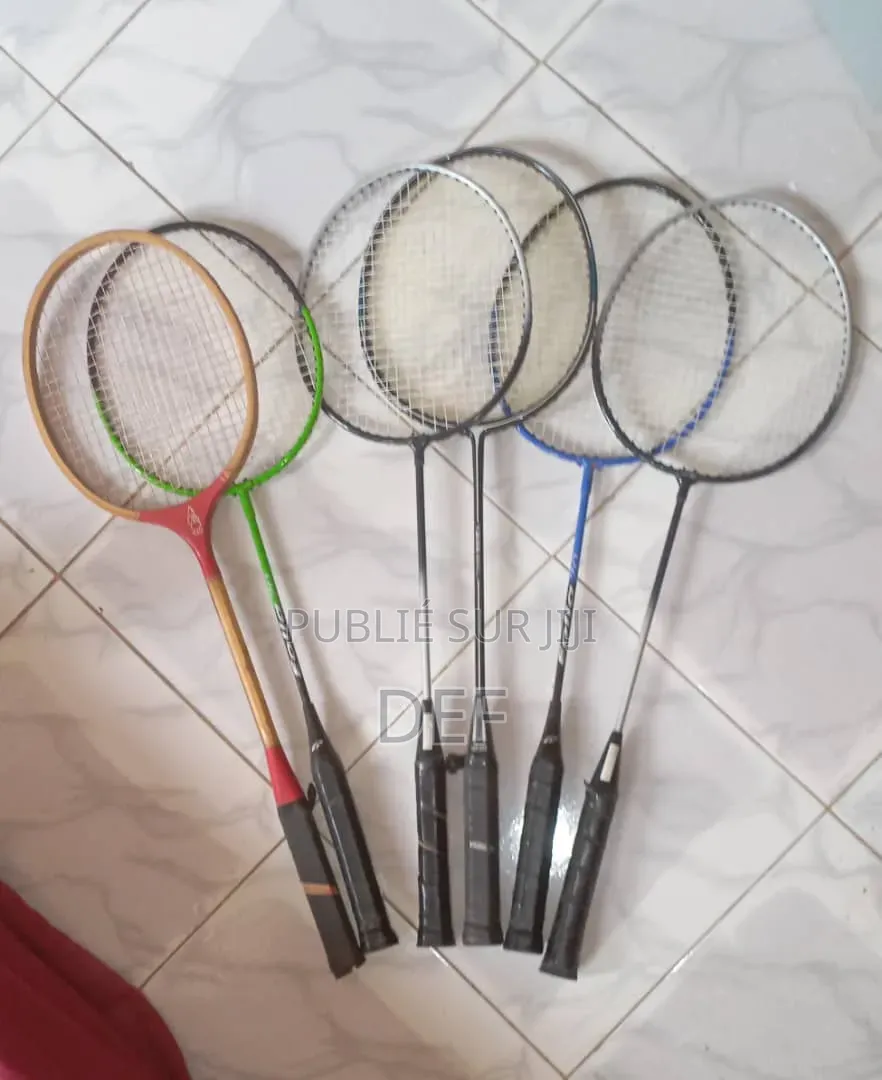 6 Raquettes De Badminton