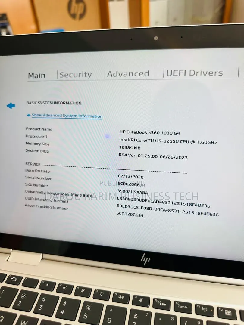 Nouveau HP EliteBook x360 1030 G4 16GB Intel Core i5 SSD 512GB