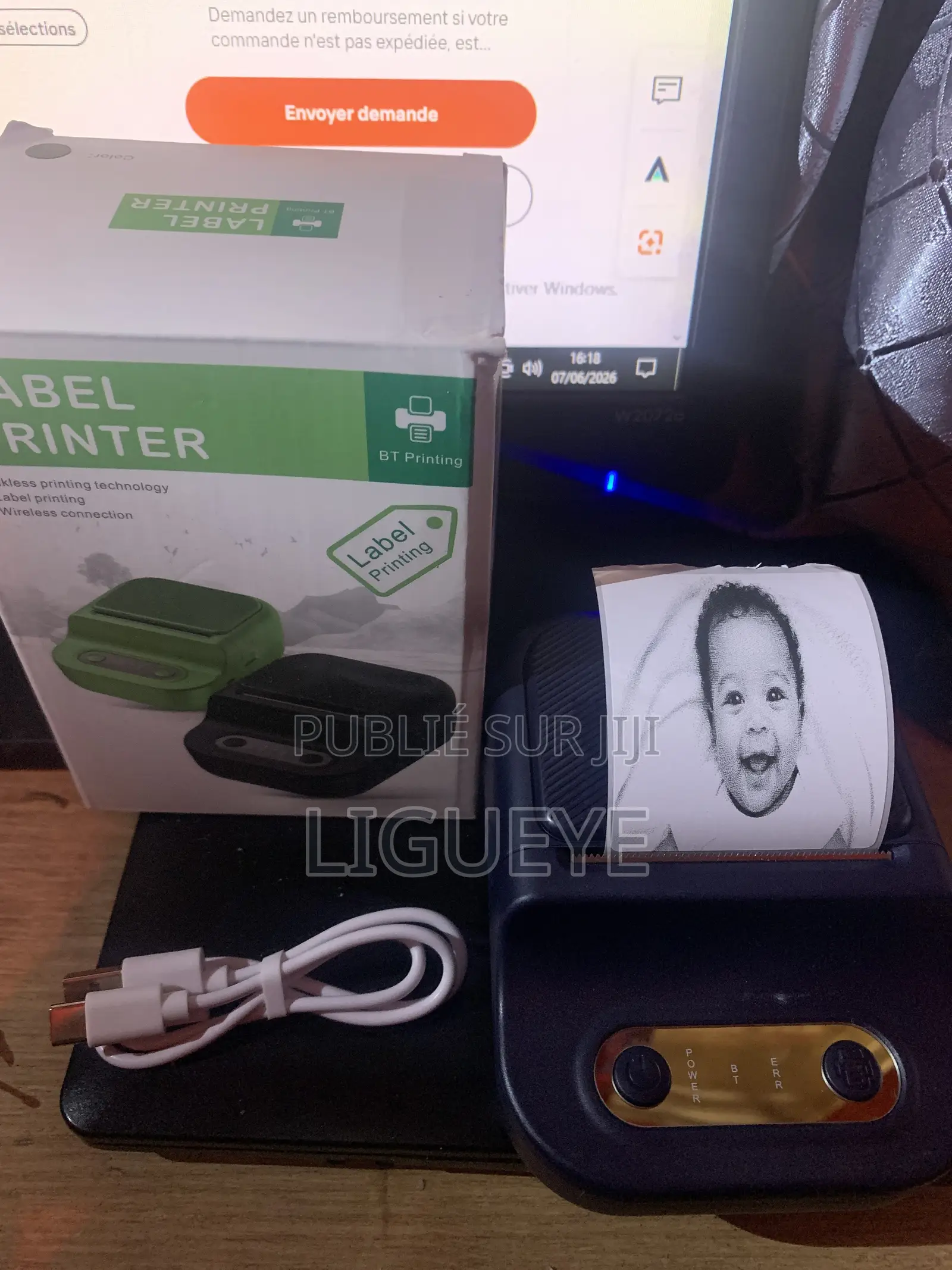 Mini Imprimante Thermique Bluetooth Portable