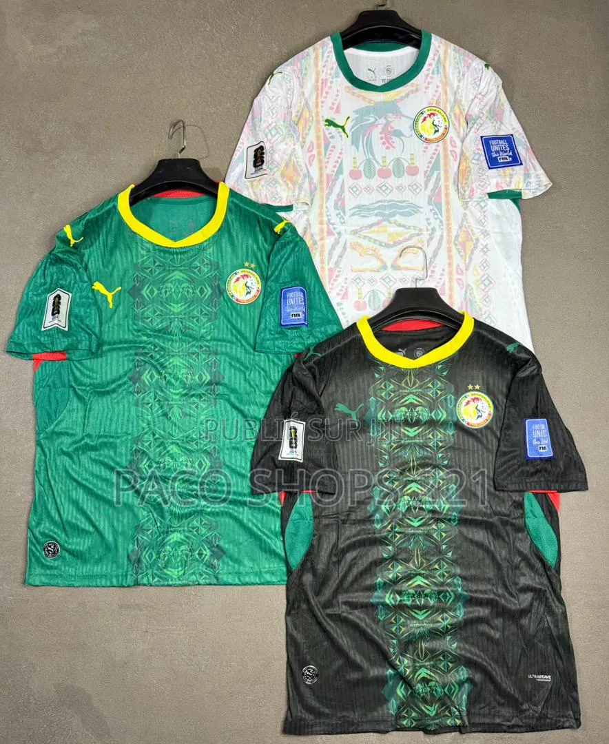 Maillot Coupe Du Monde “Senegal 2 Étoiles” M L Xl 2xl
