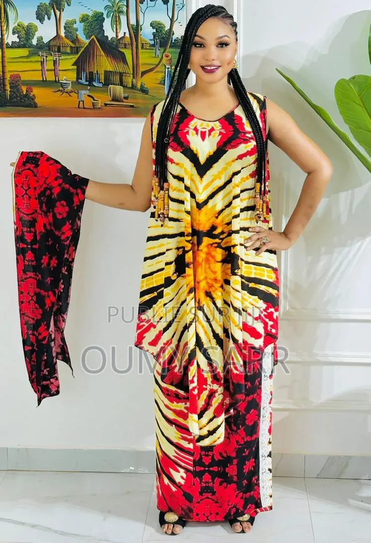 Robe Avec Pagne Et Foulard