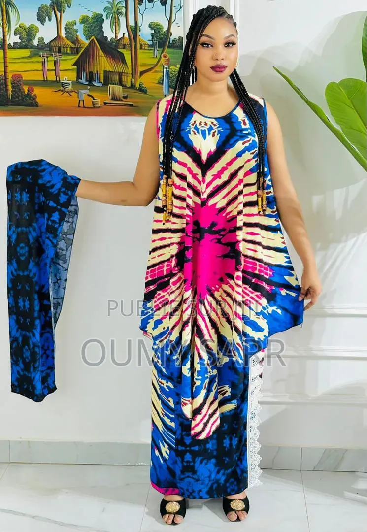 Robe Avec Pagne Et Foulard