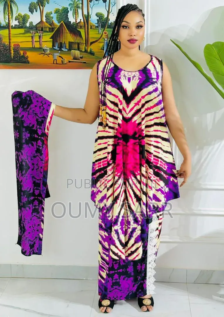 Robe Avec Pagne Et Foulard