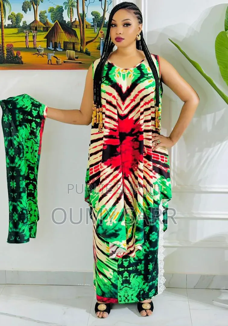 Robe Avec Pagne Et Foulard