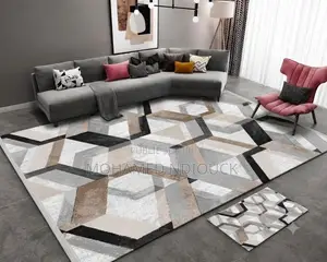 Tapis 3d Moderne Abstrait De Haute Qualité Avec Pose Pied