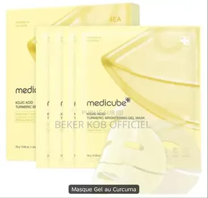 Medicube Masque Gelée De Nuit Au Curcuma Doré Et Acide Kojic Lot De 4
