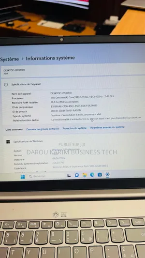Nouveau Lenovo ThinkBook 15 12GB Intel Core i5 SSD 256GB
