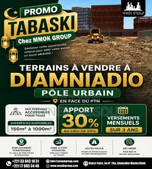 Terrain De 150m2 À Diamniadio Pôle Urbain Bail Avec Nicad Disponible