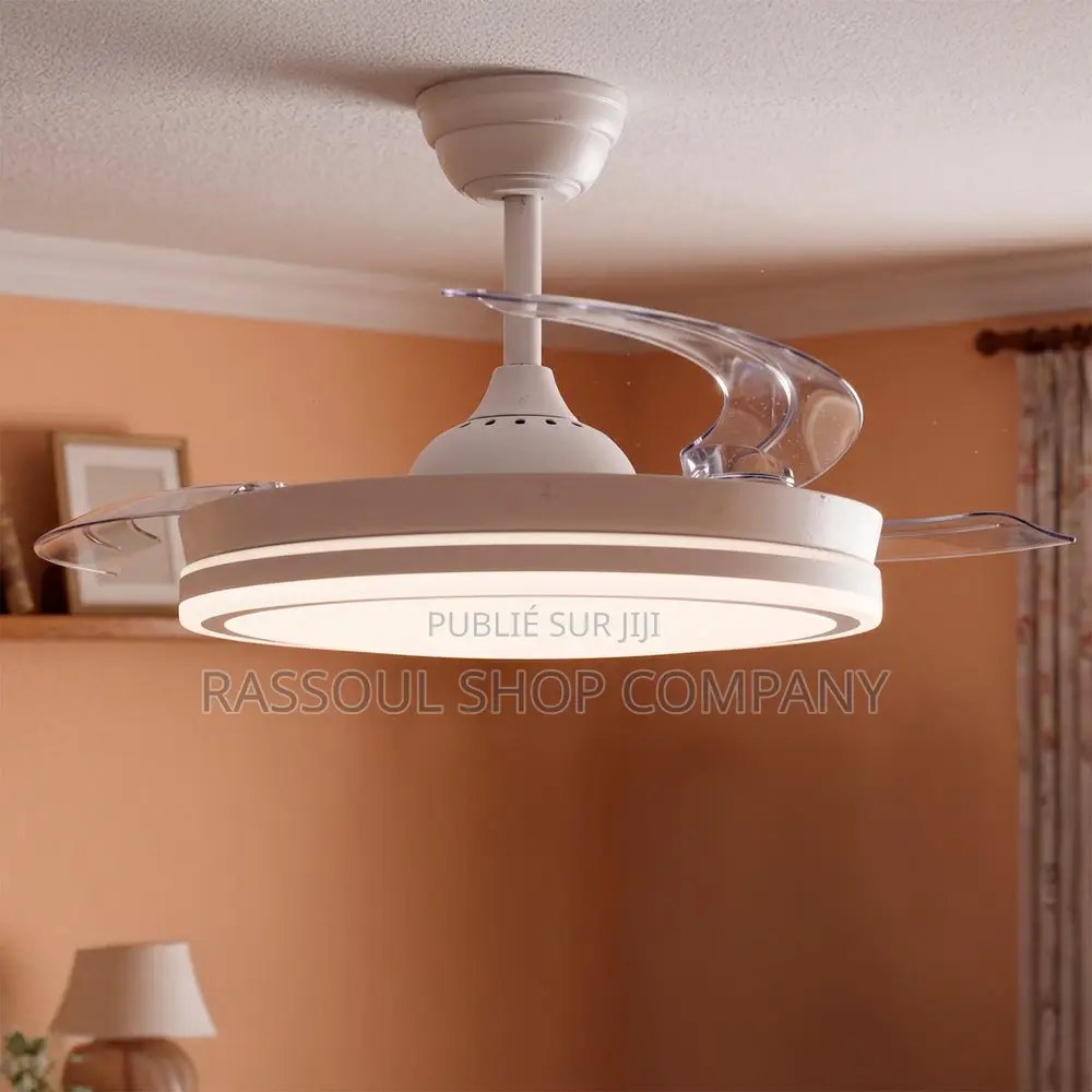 Lustre Avec Ventilateur Et Bluetooth Prix:29000f