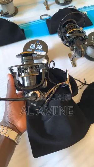Moulinet De Pêche Avec Sac De Rangement + 200 Fil Tressé