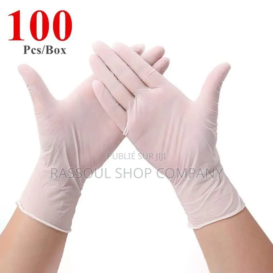 Gant Jetables Box 100 Pièces Prix:3000f Contact Whatsapp