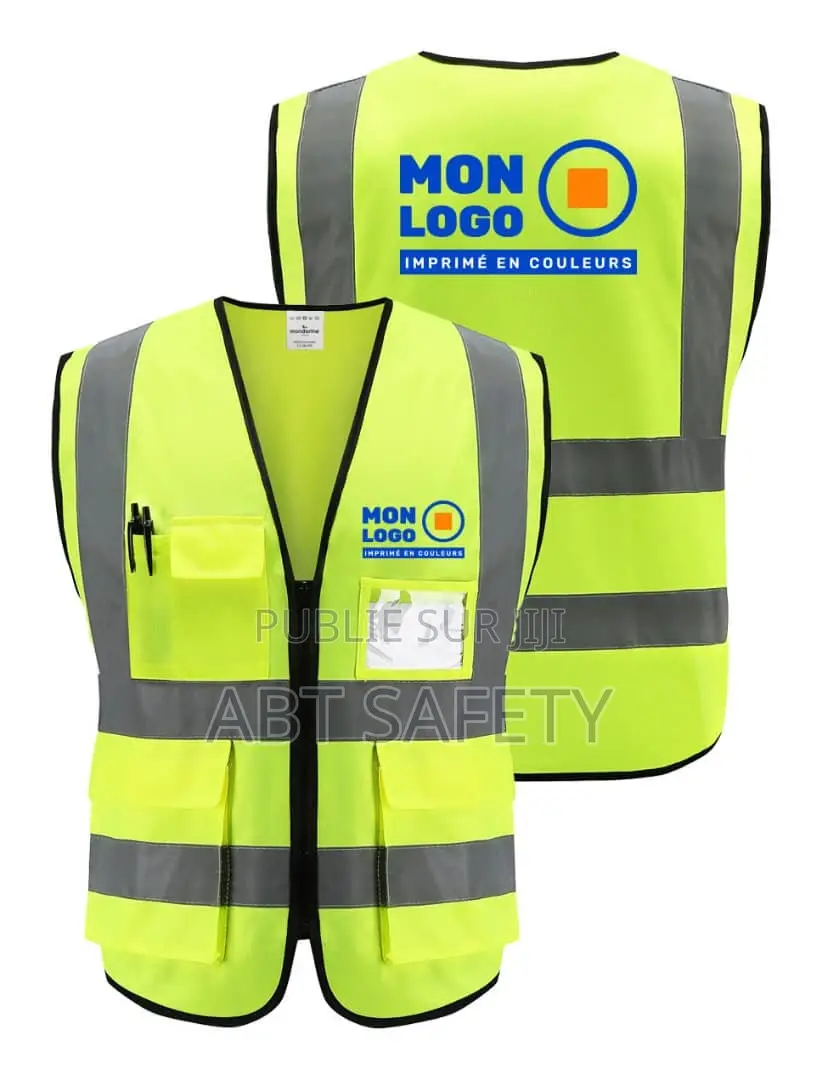 Gilet De Chantier À Bandes Fluorescent