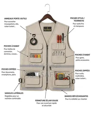 Gilet De Chantier À Bandes Fluorescent