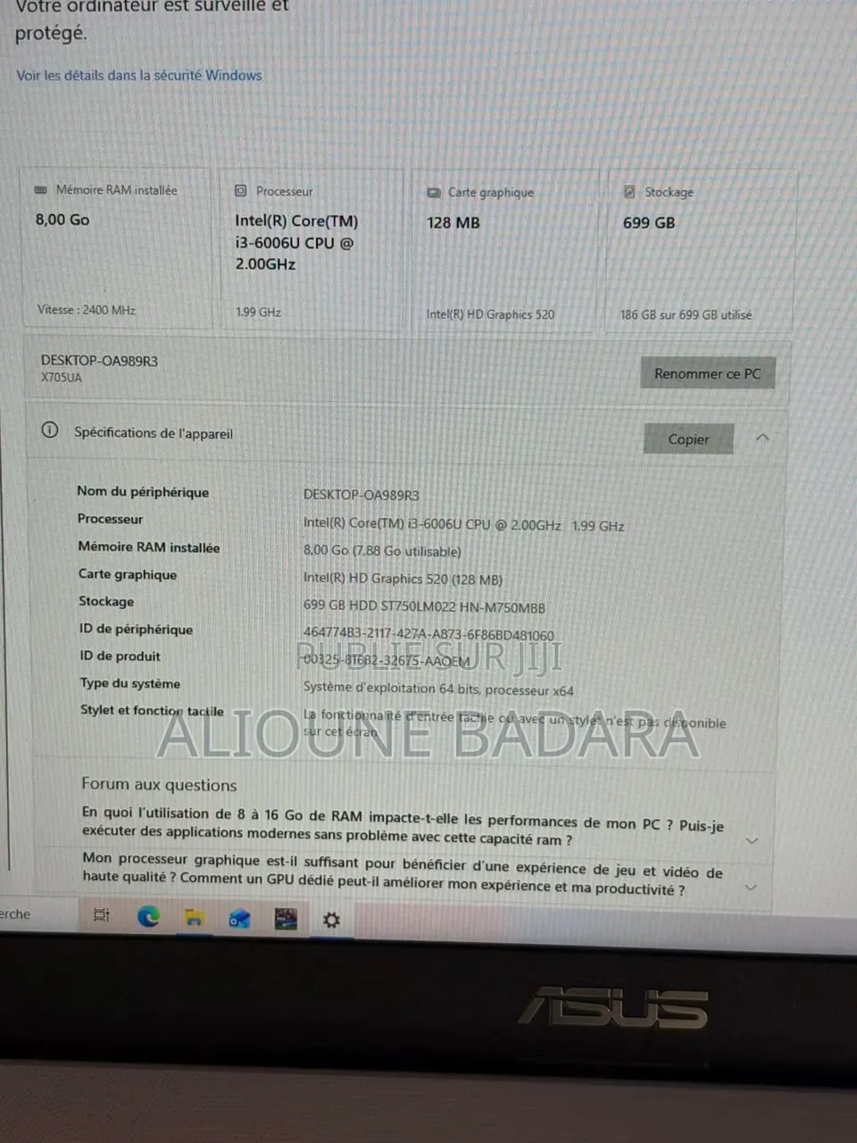 Asus Vivobook S 14 S5406s 8GB Intel Core i3 HDD 640GB