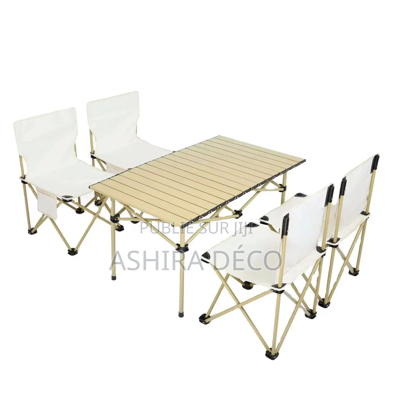Chaise Camping + Table À Manger Pliable