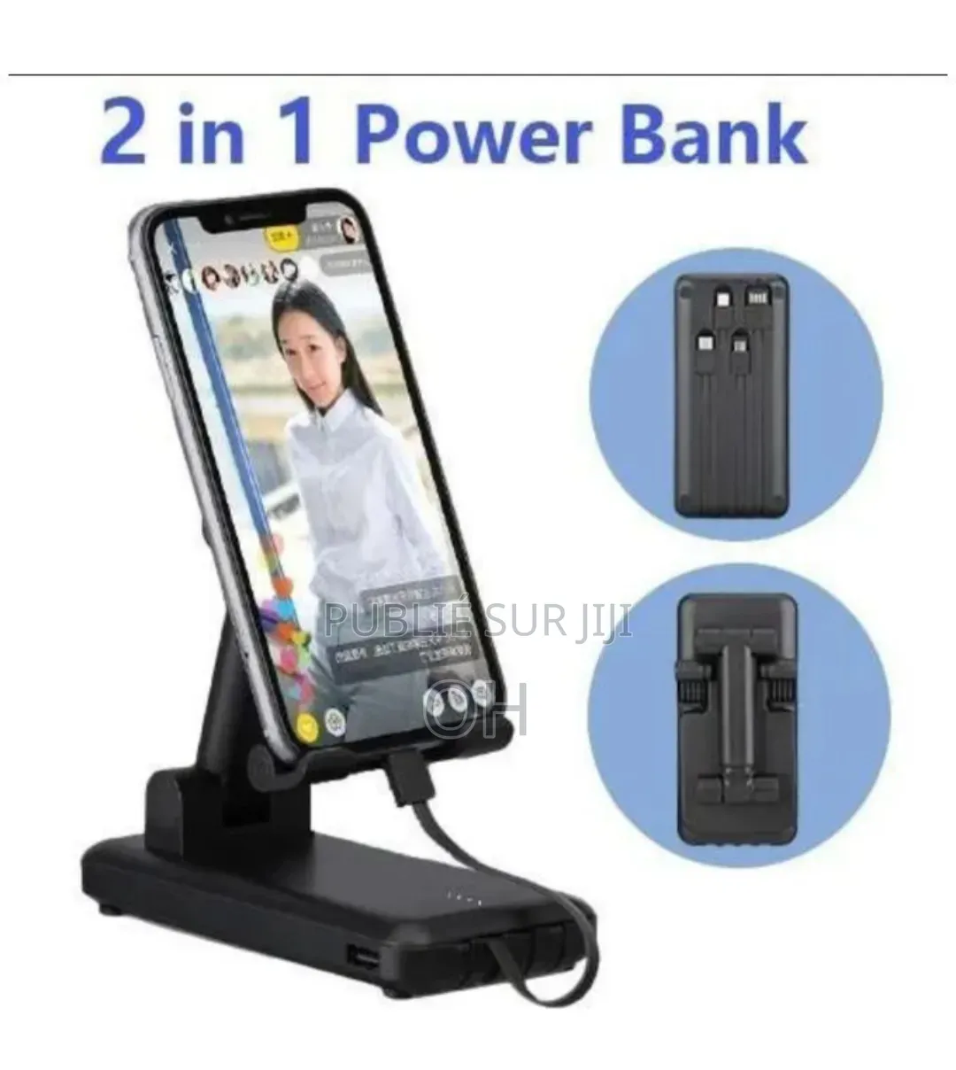Power Bank Support Téléphone 10 000mah – Charge Rapide Portable