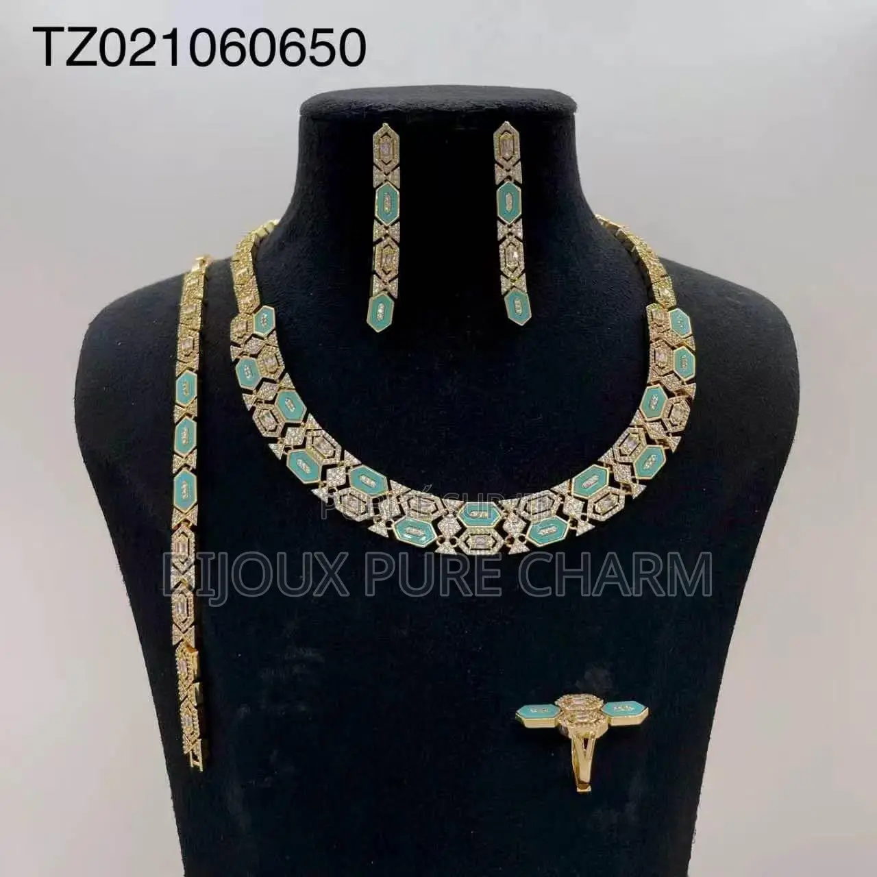 Ensemble Collier Bracelets Boucles d'Oreilles