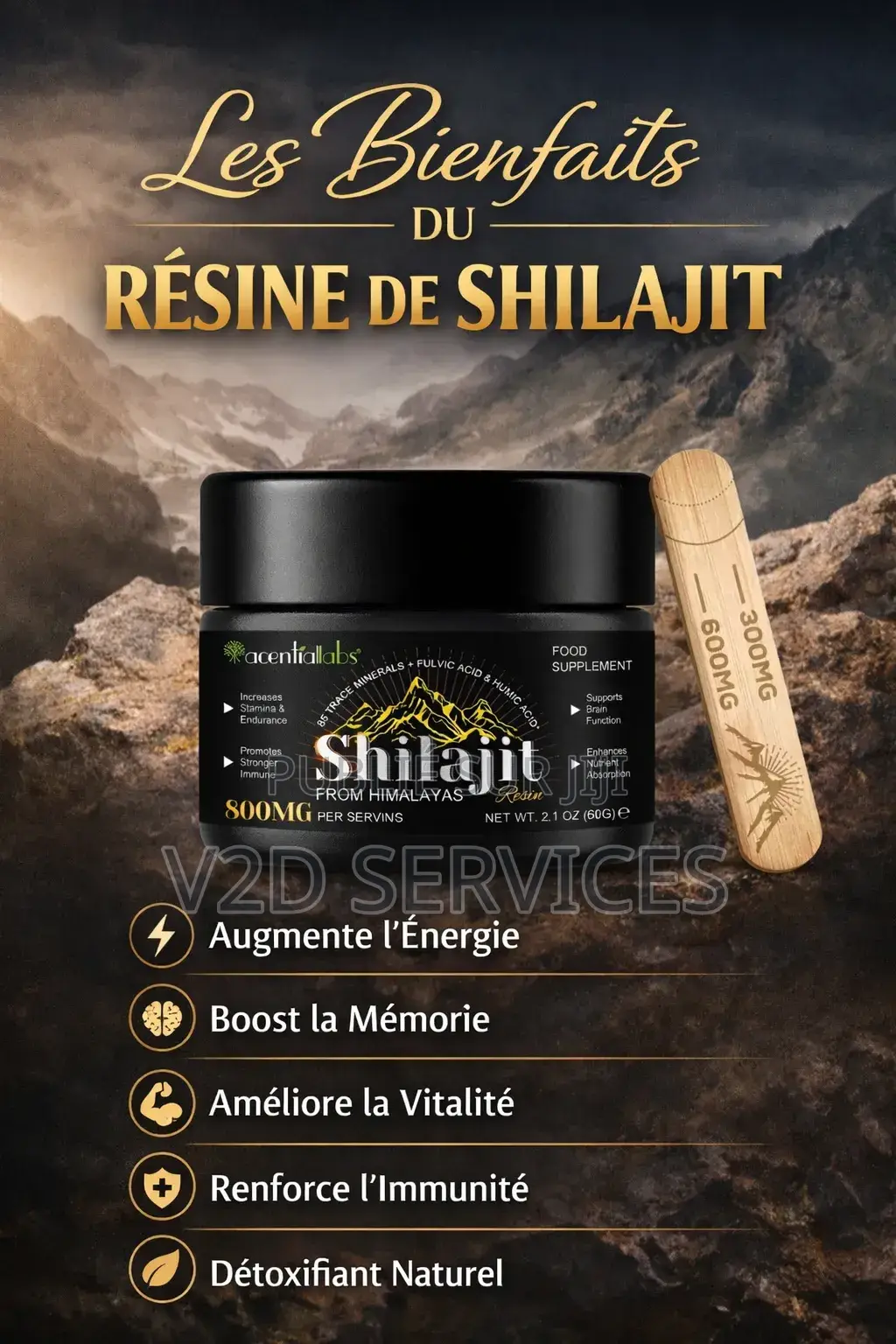 Shilajit Pure Résine