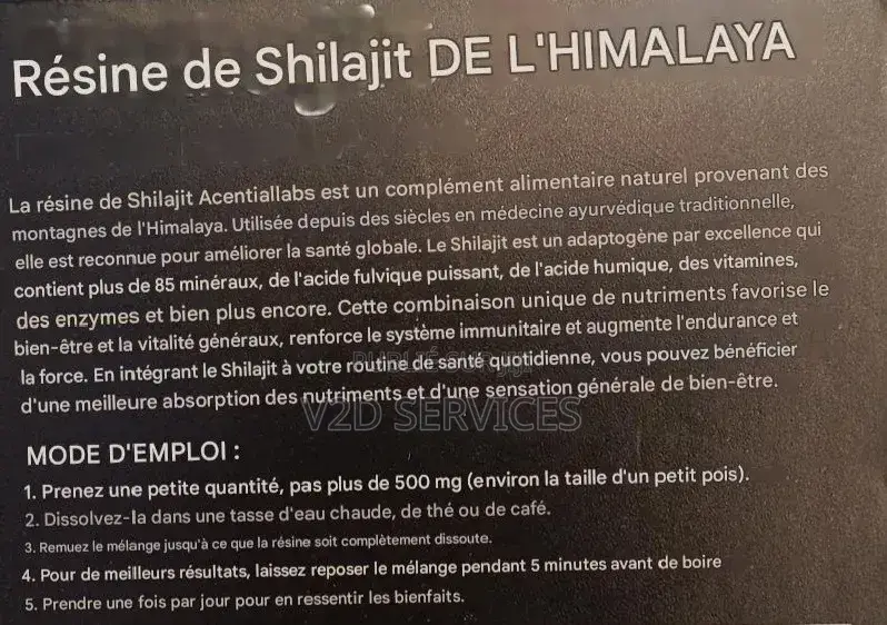 Shilajit Pure Résine