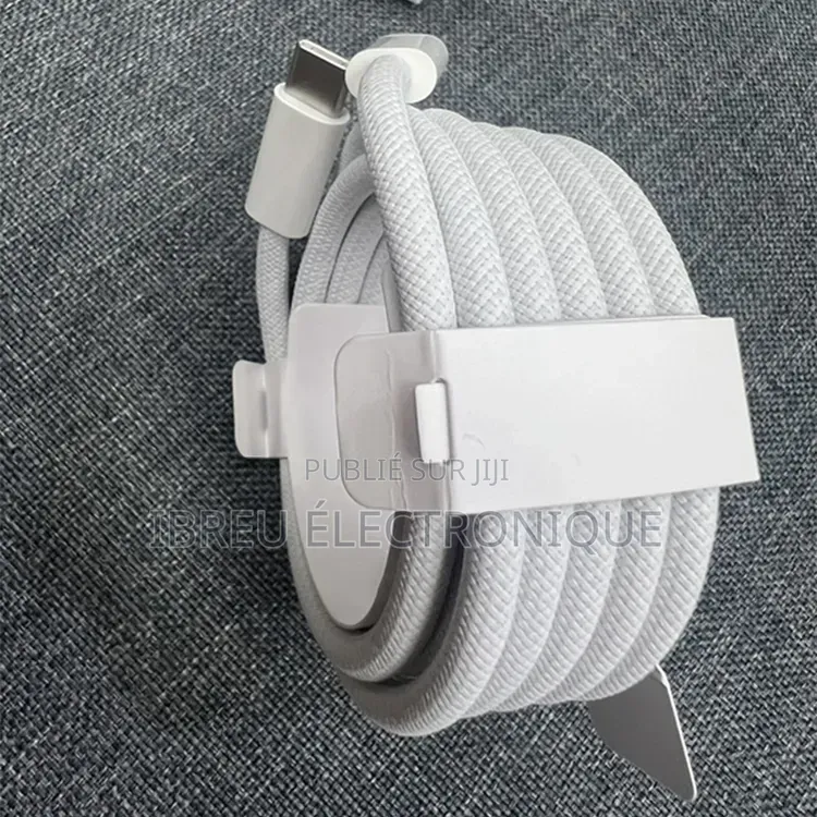 Câble Tressé Usb-C Vers Usb-C 240w Pour Macbook 2metres Longueur