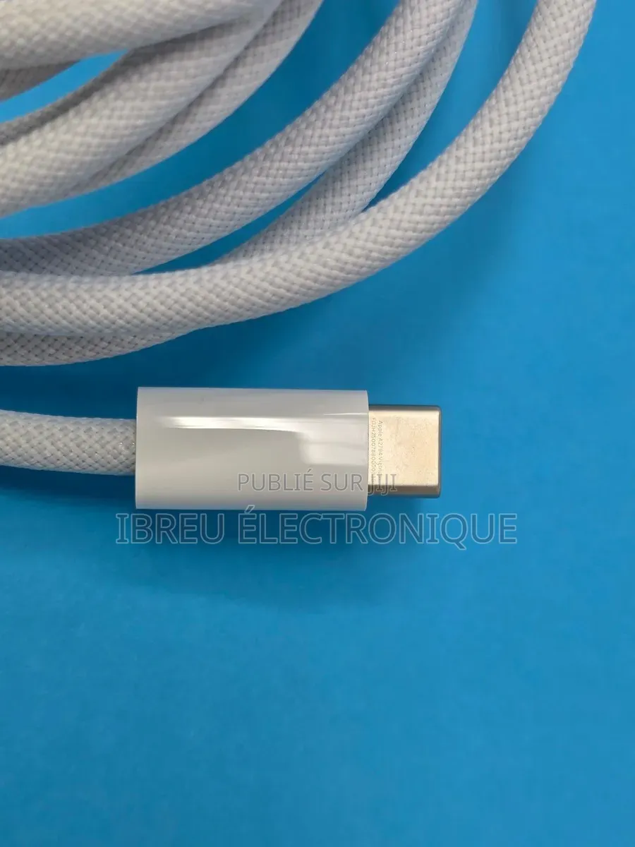 Câble Tressé Usb-C Vers Usb-C 240w Pour Macbook 2metres Longueur