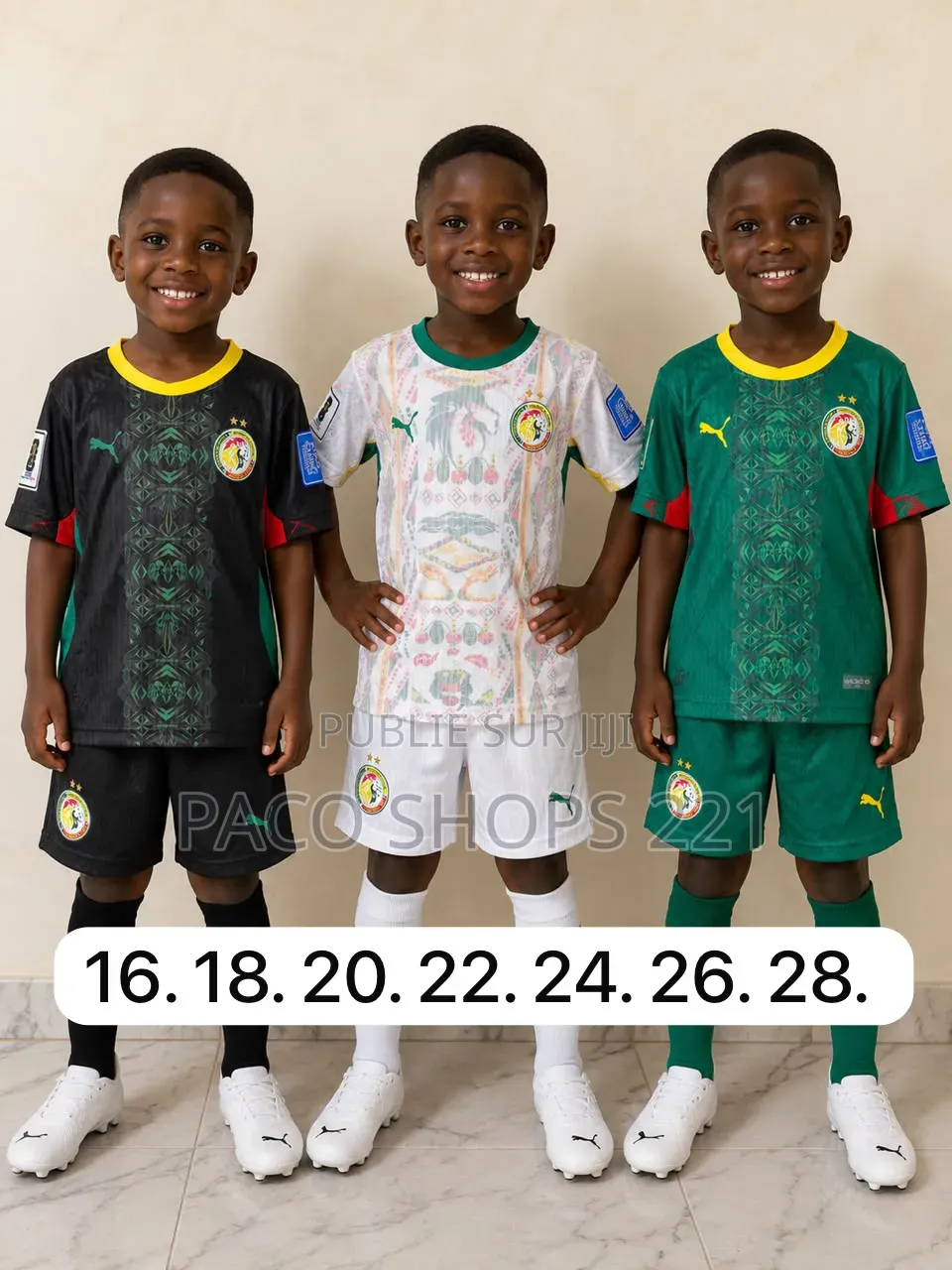 Maillot Original Enfant Lions Du Sénégal