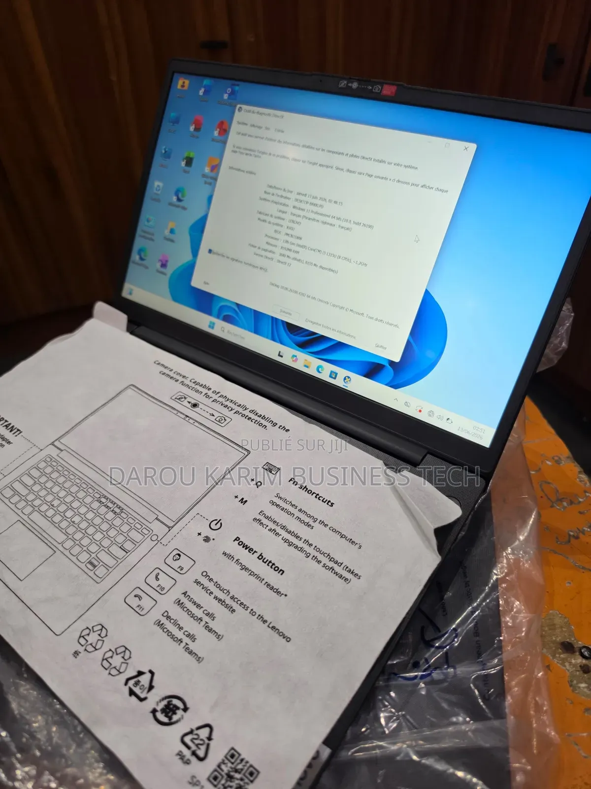 Nouveau Ordinateur portable Lenovo Y40-80 8GB Intel Core i3 SSD 256GB