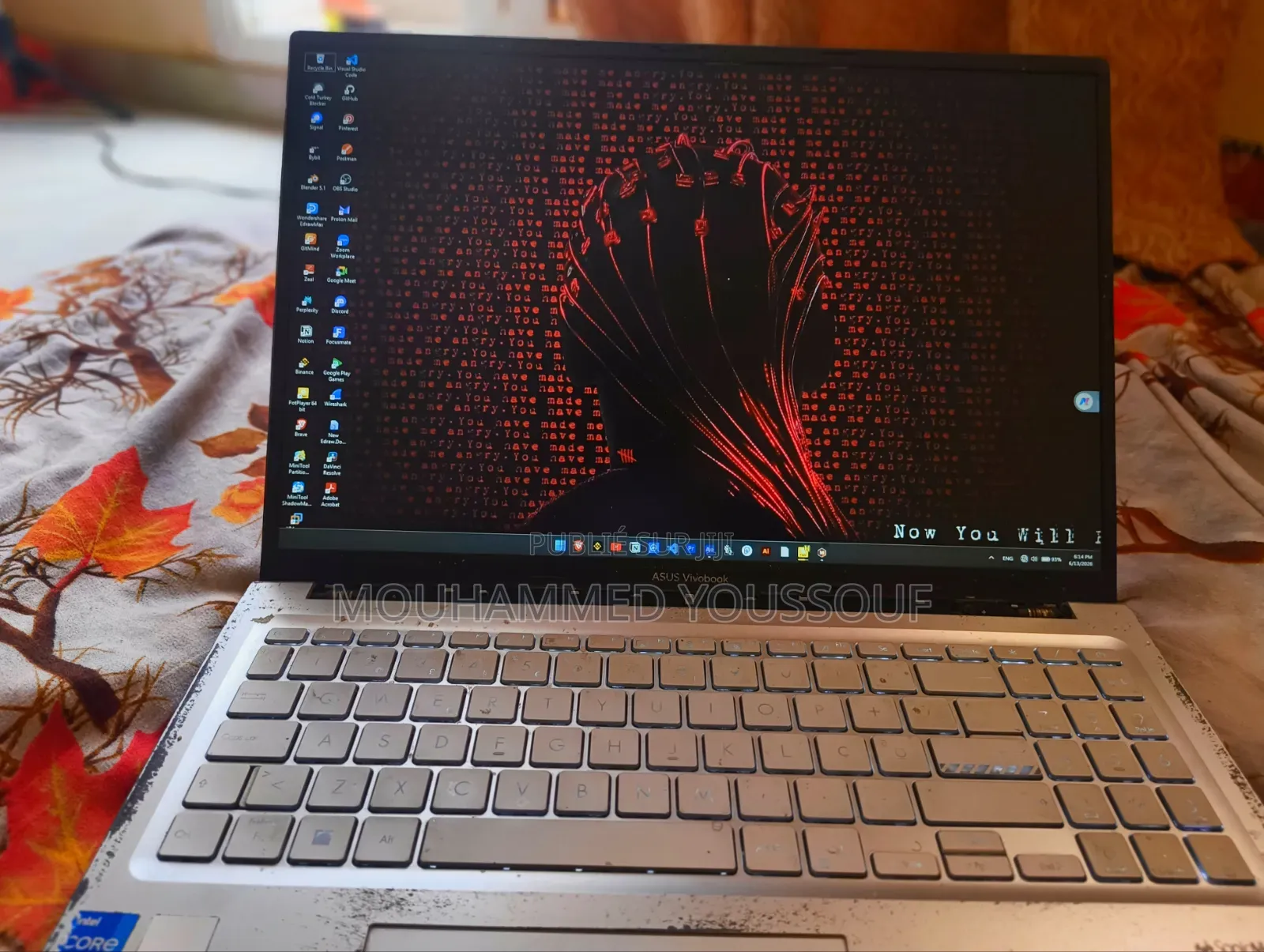Ordinateur portable Asus Vivobook 16 16GB Intel Core i7 SSD 1T