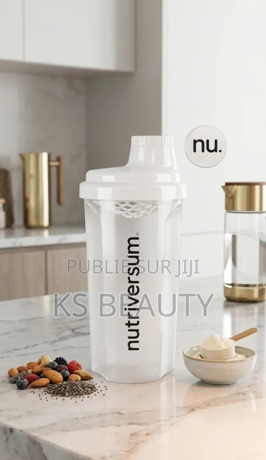Bouteille Shaker 500ml Blanc